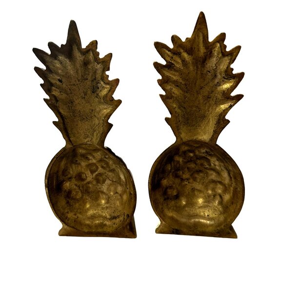 Penco brass 8 inch Bookends MCM Hollywood Regency Made in Taiwan Set of 2 - Picture 2 of 8